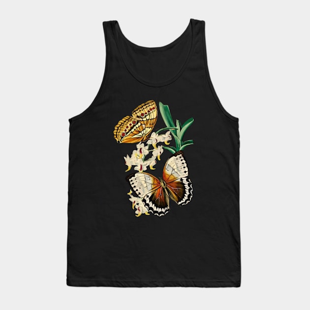 Flower and butterfly digital art Tank Top by Dope_Design